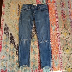 FREE PEOPLE distressed denim